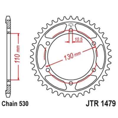JTSPROCKETS Koło łańcuchowe (zębatka)