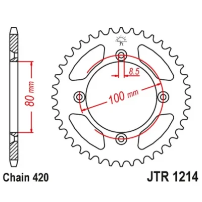 Zębatka tylna (JTR1214.51) Zębatka tylna (JTR1214.51)