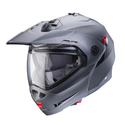 Kask szczękowy flip-up Tourmax X Solid szary mat - gunmetal L pinlock - Caberg Kask szczękowy flip-up Tourmax X Solid szary mat - gunmetal L pinlock - Caberg