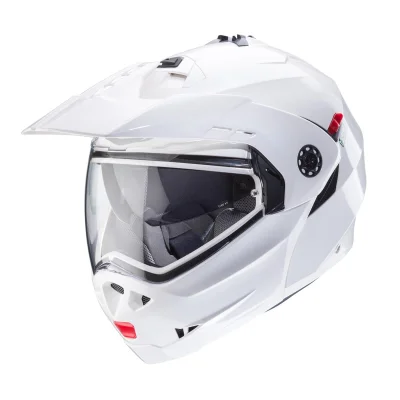 Kask szczękowy flip-up Tourmax X Solid biały połysk XL pinlock - Caberg Kask szczękowy flip-up Tourmax X Solid biały połysk XL pinlock - Caberg