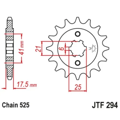 Zębatka przednia JT F294-14, 14Z, rozmiar 525 Zębatka przednia JT F294-14, 14Z, rozmiar 525