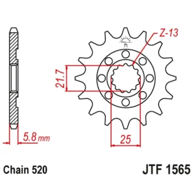JTSPROCKETS Koło łańcuchowe małe napędzające JTSPROCKETS Koło łańcuchowe małe napędzające