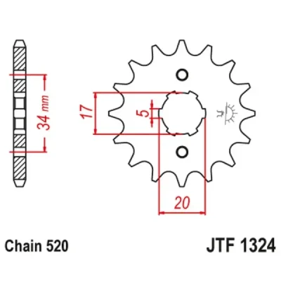 Jt Zębatka Przednia 2060 11 Honda Crf 230 '03-15' Trx 200 Sx Foutrax '86-88' '90-97' (206011Jt) (Łańc. 520) Jt Zębatka Przednia 2060 11 Honda Crf 230 '03-15' Trx 200 Sx Foutrax '86-88' '90-97' (206011Jt) (Łańc. 520)