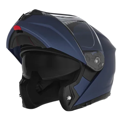 Kask szczękowy N968 niebieski mat L z blendą - NOX Kask szczękowy N968 niebieski mat L z blendą - NOX