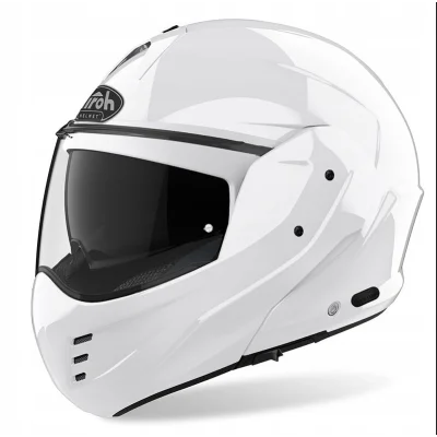 Kask szczękowy Mathisse 3 biały połysk L - Airoh
