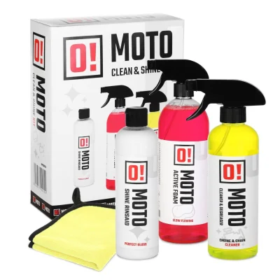 Zestaw prezentowy do mycia i pielęgnacji motocykla care protection and shine moto - O-MOTO