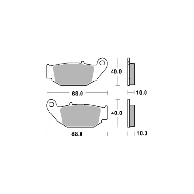 Klocki hamulcowe SBS  KH629 Street Ceramic czarny (915HF)