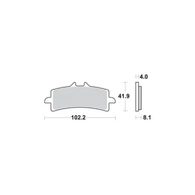 Klocki hamulcowe SBS KH447 Street Excel Sinter złoty (901HS) Klocki hamulcowe SBS KH447 Street Excel Sinter złoty (901HS)