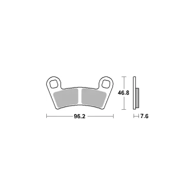 Klocki hamulcowe SBS KH456 Off-Road Sinter złoty (898SI) Klocki hamulcowe SBS KH456 Off-Road Sinter złoty (898SI)