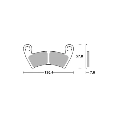 Klocki hamulcowe SBS KH452 Off-Road Sinter złoty (897SI) Klocki hamulcowe SBS KH452 Off-Road Sinter złoty (897SI)