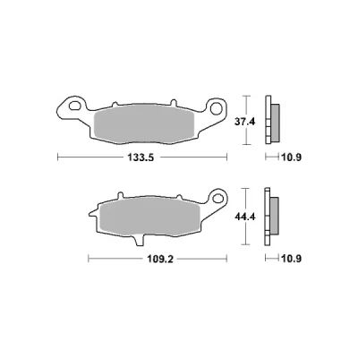 Klocki hamulcowe SBS KH231/2 Street Ceramic czarny (886HF) Klocki hamulcowe SBS KH231/2 Street Ceramic czarny (886HF)