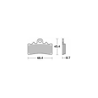 Klocki hamulcowe SBS  KH606 Street Ceramic czarny (877HF)