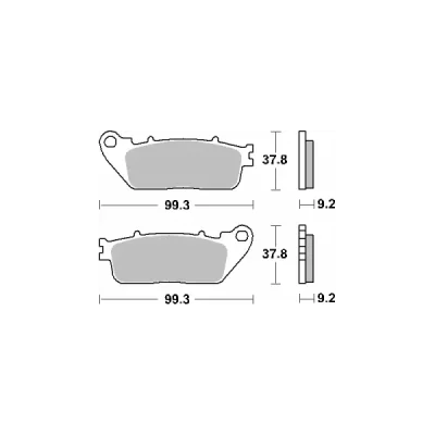 Klocki hamulcowe SBS KH488 Street Ceramic czarny (862HF) Klocki hamulcowe SBS KH488 Street Ceramic czarny (862HF)