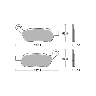 Klocki hamulcowe SBS KH458 Street Excel/Racing Sinter złoty (854H.LS) Klocki hamulcowe SBS KH458 Street Excel/Racing Sinter złoty (854H.LS)