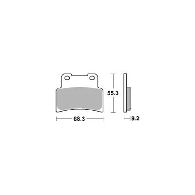 Klocki hamulcowe SBS KH432 Street Ceramic czarny (844HF) Klocki hamulcowe SBS KH432 Street Ceramic czarny (844HF)
