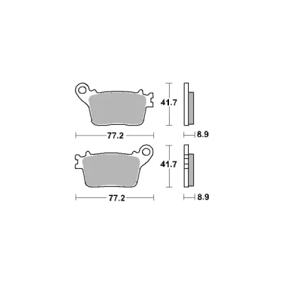 Klocki hamulcowe SBS KH436 Street Ceramic czarny (834HF) Klocki hamulcowe SBS KH436 Street Ceramic czarny (834HF)