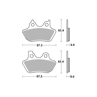 Klocki hamulcowe SBS KH400 Street Excel/Racing Sinter złoty (826H.LS) Klocki hamulcowe SBS KH400 Street Excel/Racing Sinter złoty (826H.LS)