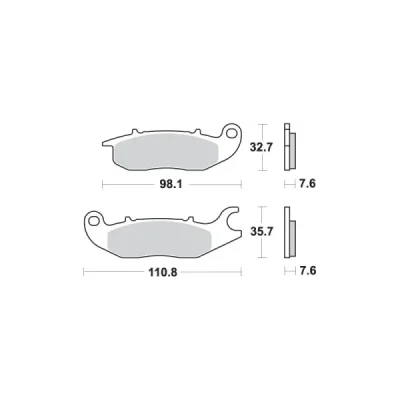 Klocki hamulcowe SBS KH375 Street Ceramic czarny (797HF) Klocki hamulcowe SBS KH375 Street Ceramic czarny (797HF)
