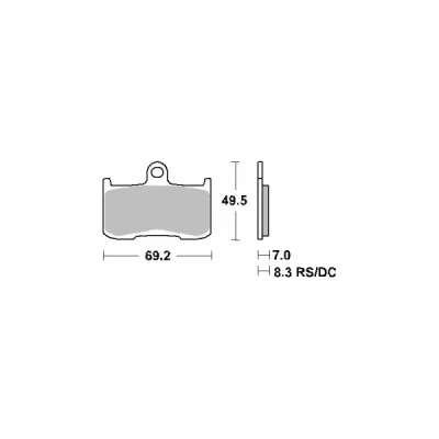 Klocki hamulcowe SBS KH347 Track & Sport Sinter złoty (782RST) Klocki hamulcowe SBS KH347 Track & Sport Sinter złoty (782RST)