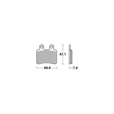 Klocki hamulcowe SBS KH350 Street Ceramic czarny (773HF) Klocki hamulcowe SBS KH350 Street Ceramic czarny (773HF)