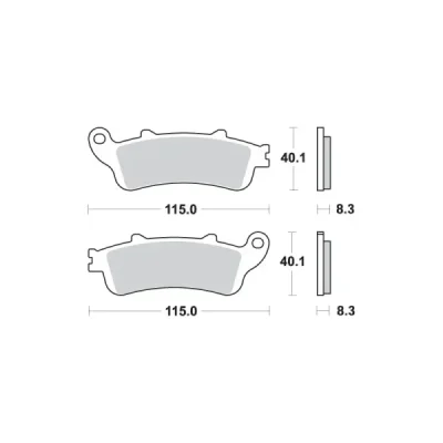 Klocki hamulcowe SBS KH261 / KH281 Street Excel/Racing Sinter złoty (736LS) Klocki hamulcowe SBS KH261 / KH281 Street Excel/Racing Sinter złoty (736LS)