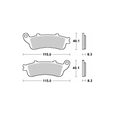 Klocki hamulcowe SBS KH261 / KH281 Street Ceramic czarny (736HF) Klocki hamulcowe SBS KH261 / KH281 Street Ceramic czarny (736HF)