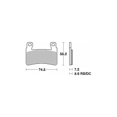 Klocki hamulcowe SBS KH265 Street Ceramic czarny (734HF) Klocki hamulcowe SBS KH265 Street Ceramic czarny (734HF)
