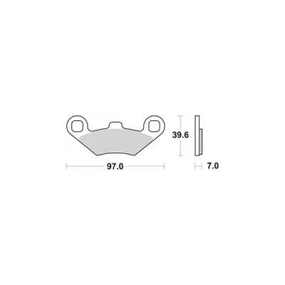 Klocki hamulcowe SBS  KH158 Off-Road Sinter złoty (716ATS)
