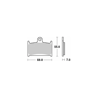 Klocki hamulcowe SBS KH145 / KH236 Street Ceramic czarny (714HF) Klocki hamulcowe SBS KH145 / KH236 Street Ceramic czarny (714HF)