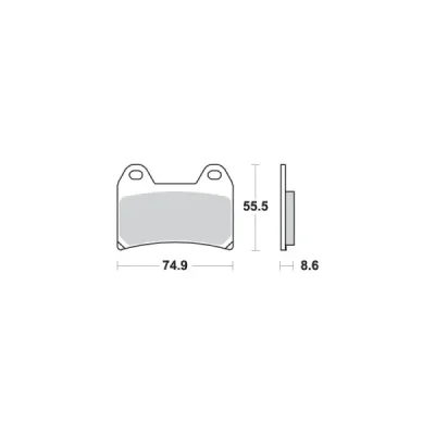 Klocki hamulcowe SBS KH244 Street Excel Sinter złoty (706HS) Klocki hamulcowe SBS KH244 Street Excel Sinter złoty (706HS)