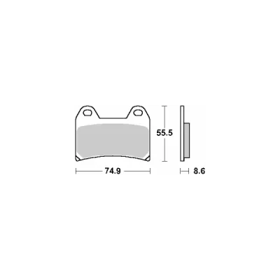 Klocki hamulcowe SBS KH244 Street Ceramic czarny (706HF) Klocki hamulcowe SBS KH244 Street Ceramic czarny (706HF)