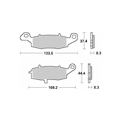 Klocki hamulcowe SBS KH231 Track & Sport Sinter złoty (704RST) Klocki hamulcowe SBS KH231 Track & Sport Sinter złoty (704RST)