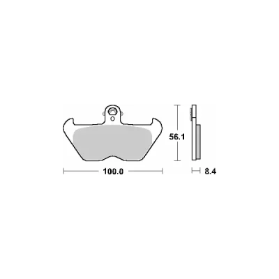 Klocki hamulcowe SBS KH407 / KH246 Street Ceramic czarny (703HF) Klocki hamulcowe SBS KH407 / KH246 Street Ceramic czarny (703HF)
