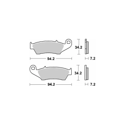 Klocki hamulcowe SBS  KH185 / KH389 Street Ceramic czarny (694HF)