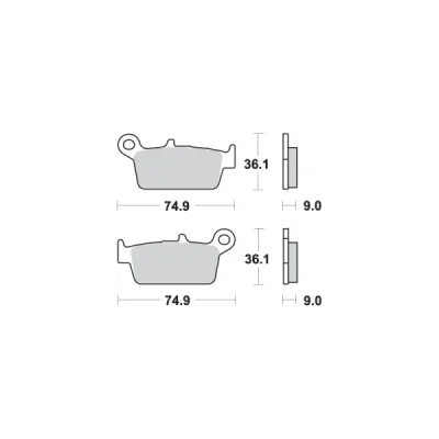 Klocki hamulcowe SBS  KH131/3 Street Ceramic czarny (690HF)