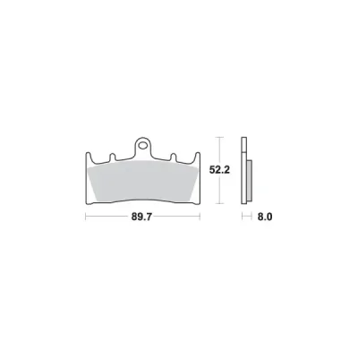 Klocki hamulcowe SBS KH188 Street Excel Sinter złoty (686HS) Klocki hamulcowe SBS KH188 Street Excel Sinter złoty (686HS)