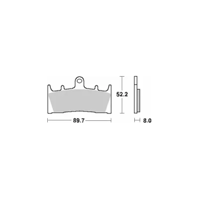 Klocki hamulcowe SBS KH188 Street Ceramic czarny (686HF) Klocki hamulcowe SBS KH188 Street Ceramic czarny (686HF)