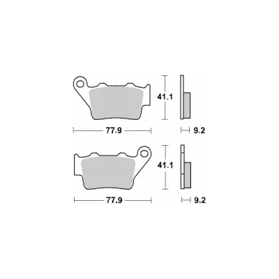 Klocki hamulcowe SBS KH208 Street Ceramic czarny (675HF) Klocki hamulcowe SBS KH208 Street Ceramic czarny (675HF)