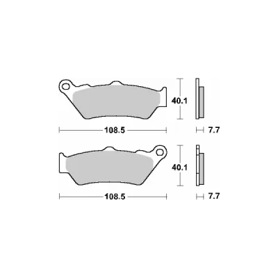 Klocki hamulcowe SBS  KH209 / KH209/2 Off-Road Racing Sinter złoty (674RSI)