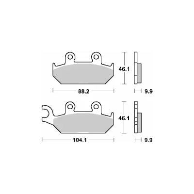 Klocki hamulcowe SBS KH172 Street Ceramic czarny (650HF) Klocki hamulcowe SBS KH172 Street Ceramic czarny (650HF)