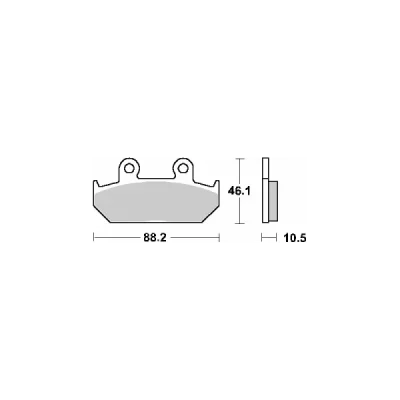 Klocki hamulcowe SBS KH124/2 Street Ceramic czarny (647HF) Klocki hamulcowe SBS KH124/2 Street Ceramic czarny (647HF)