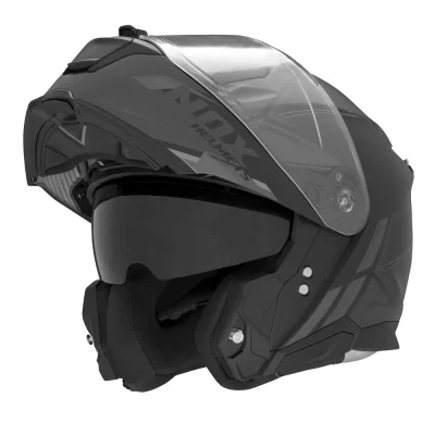 Kask szczękowy N967 Synchro czarny/tytanowy mat XXL z blendą - NOX Kask szczękowy N967 Synchro czarny/tytanowy mat XXL z blendą - NOX