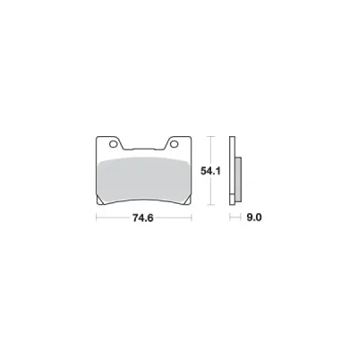 Klocki hamulcowe SBS KH160 Street Excel Sinter złoty (645HS) Klocki hamulcowe SBS KH160 Street Excel Sinter złoty (645HS)