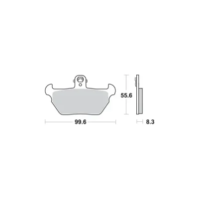 Klocki hamulcowe SBS KH170 Street Excel Sinter złoty (644HS) Klocki hamulcowe SBS KH170 Street Excel Sinter złoty (644HS)