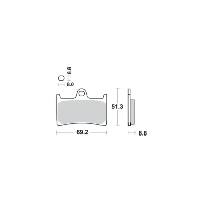 Klocki hamulcowe SBS KH252 / KH380 Street Ceramic czarny (634HF) Klocki hamulcowe SBS KH252 / KH380 Street Ceramic czarny (634HF)