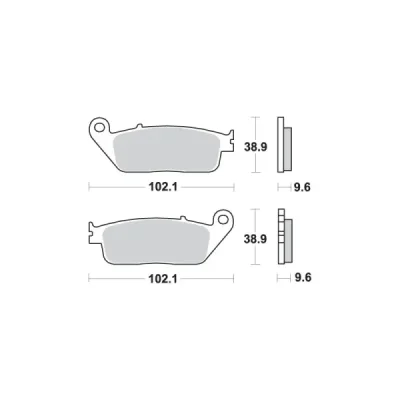 Klocki hamulcowe SBS KH196 Street Ceramic czarny (630HF) Klocki hamulcowe SBS KH196 Street Ceramic czarny (630HF)