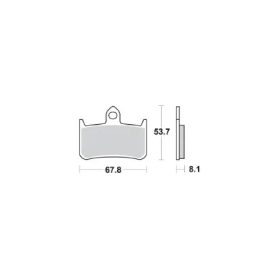 Klocki hamulcowe SBS  KH187 Street Excel Sinter złoty (622HS)