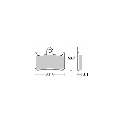 Klocki hamulcowe SBS KH187 Street Ceramic czarny (622HF) Klocki hamulcowe SBS KH187 Street Ceramic czarny (622HF)