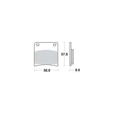 Klocki hamulcowe SBS KH146 Street Excel Sinter złoty (620HS) Klocki hamulcowe SBS KH146 Street Excel Sinter złoty (620HS)