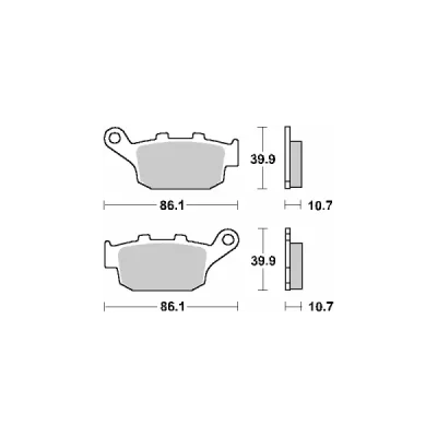 Klocki hamulcowe SBS  KH140 Street Ceramic czarny (614HF)